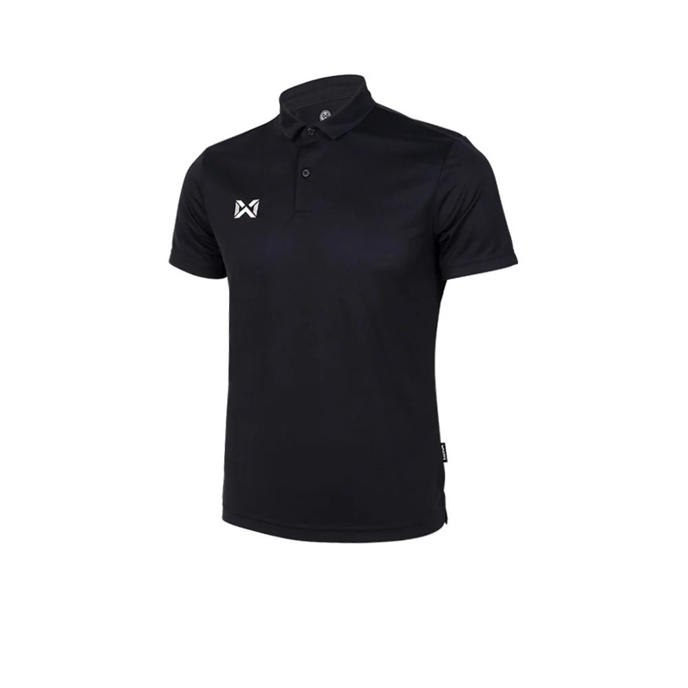 WARRIX Restart Unisex Polo Shirt - Black - 2L (ASIAN SIZE)