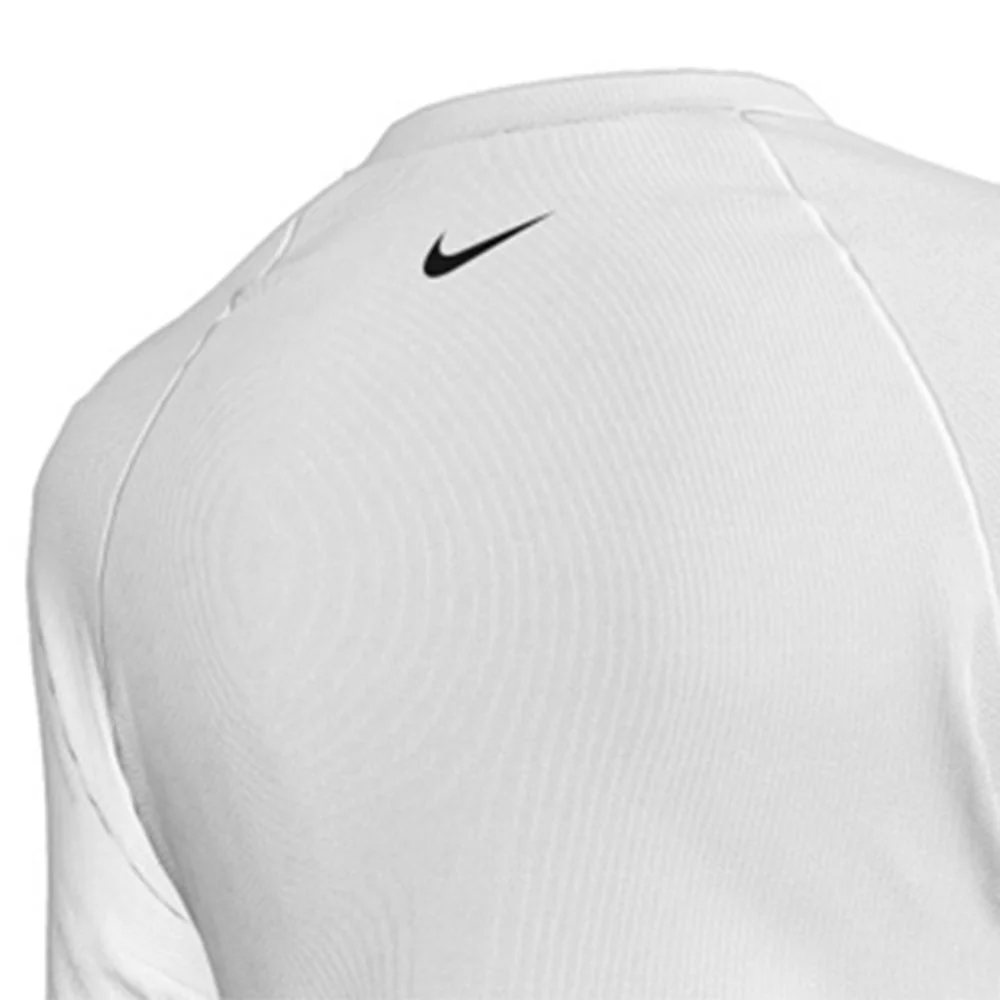 Nike Long-Sleeve Hydroguard Girls Rashguard — цвет белый, размер L (американский размер)