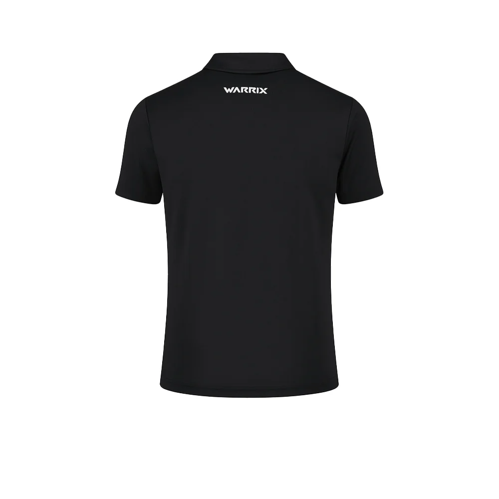 WARRIX Changsuek Nova Essence Unisex Polo Shirt - Black - 2L (US SIZE)
