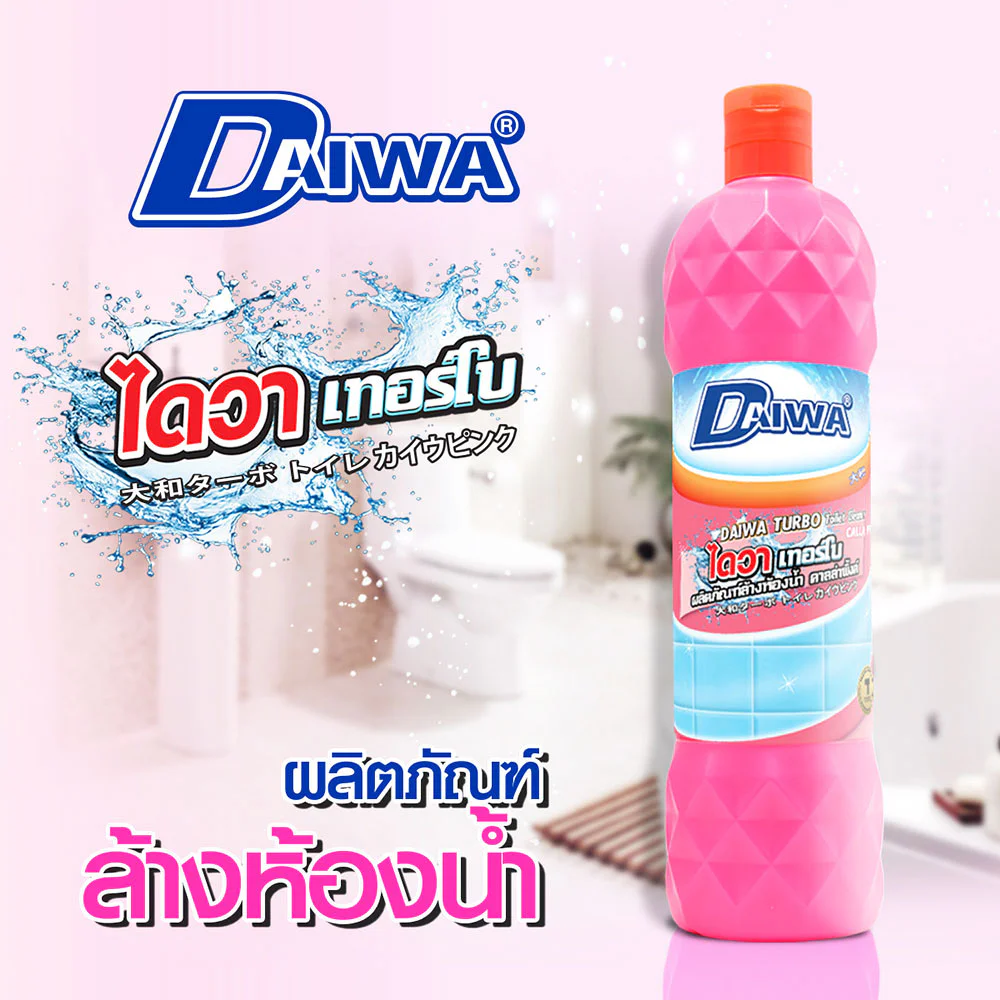 Daiwa Turbo Toilet Cleaner — Calla Pink, 900 мл