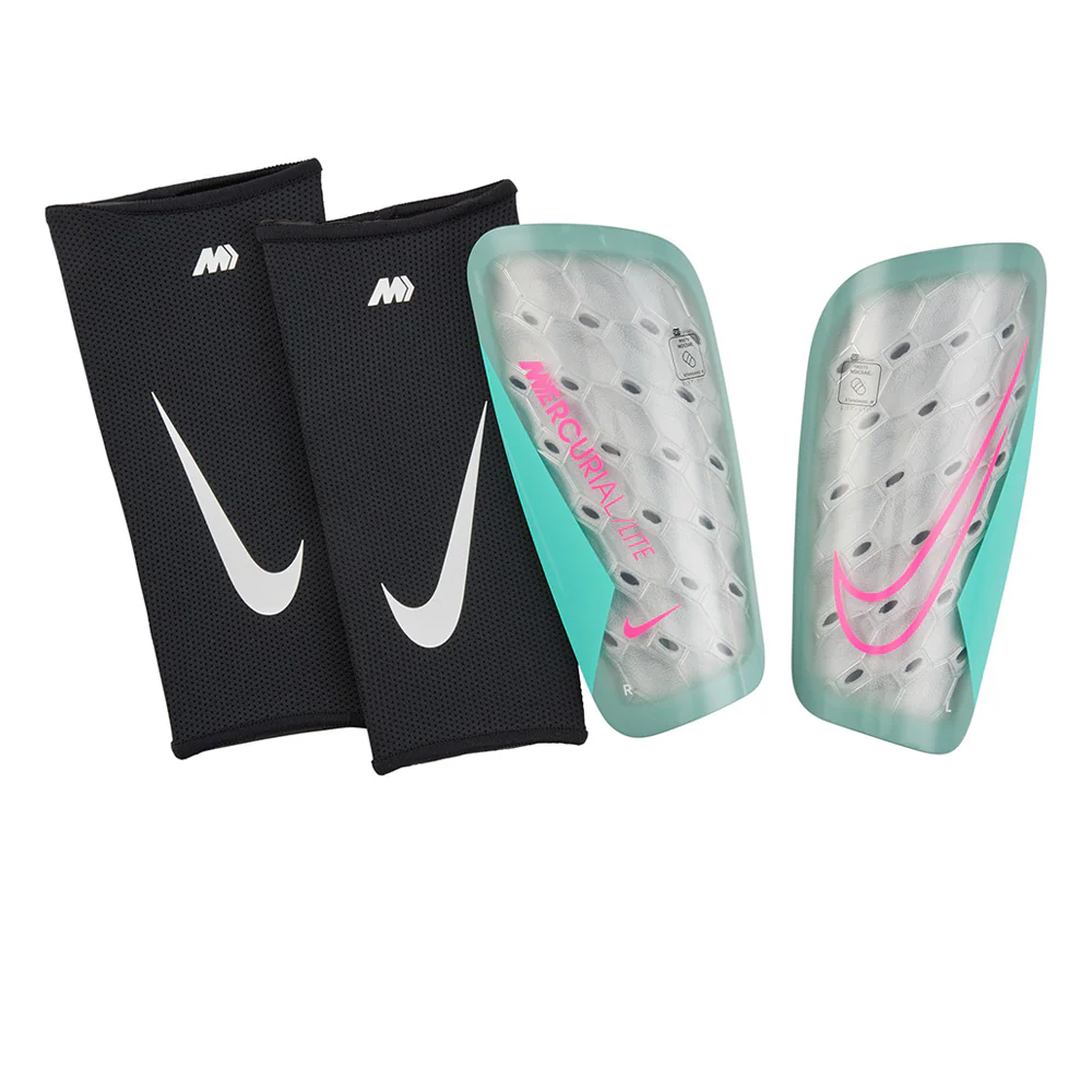 NIKE Mercurial Lite Unisex Football Shin Guards - Grey - L (US SIZE)