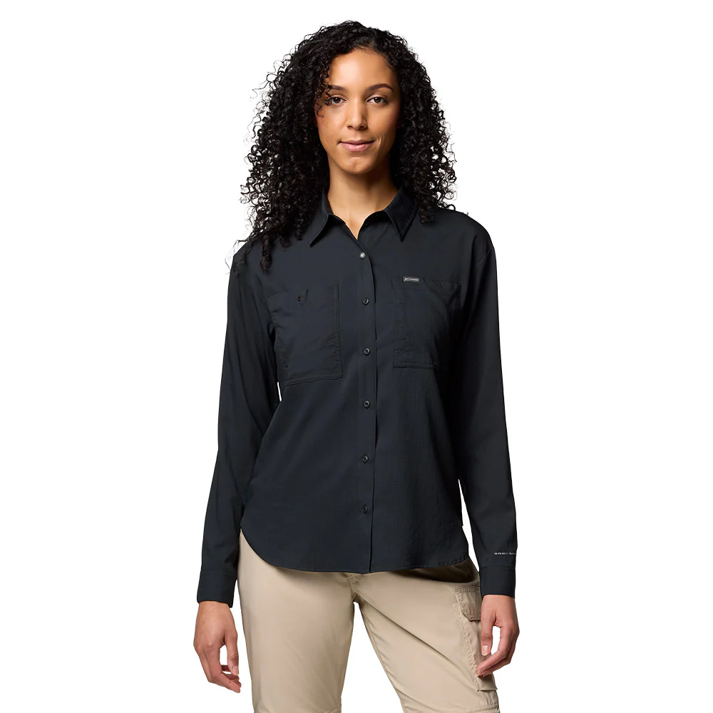 COLUMBIA Silver Ridge™ Utility Long Sleeve Women's Shirt - Black - 2XL (US SIZE)