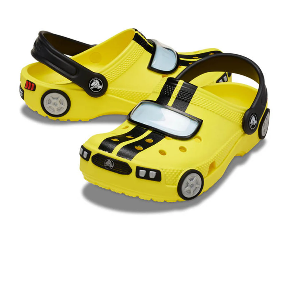 CROCS Classic IAM Race Car Clog Kids Lifestyle Shoes - Yellow - US C11