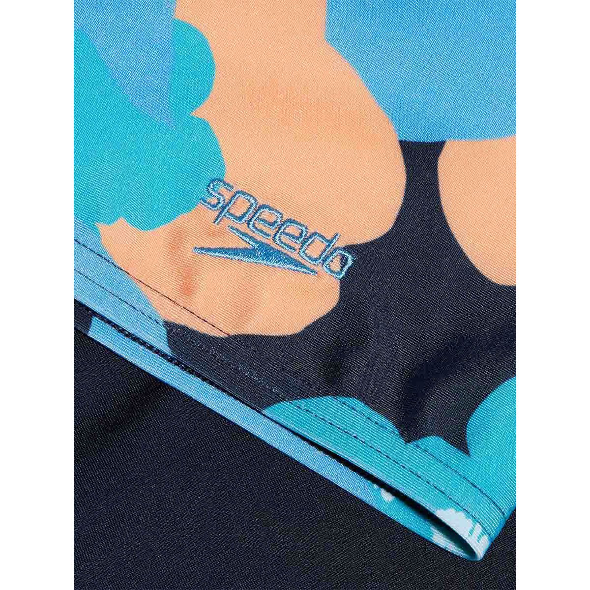 SPEEDO Digital Allover V Cut Jammer Boys Swim Shorts - Blue - 11-12 YEARS