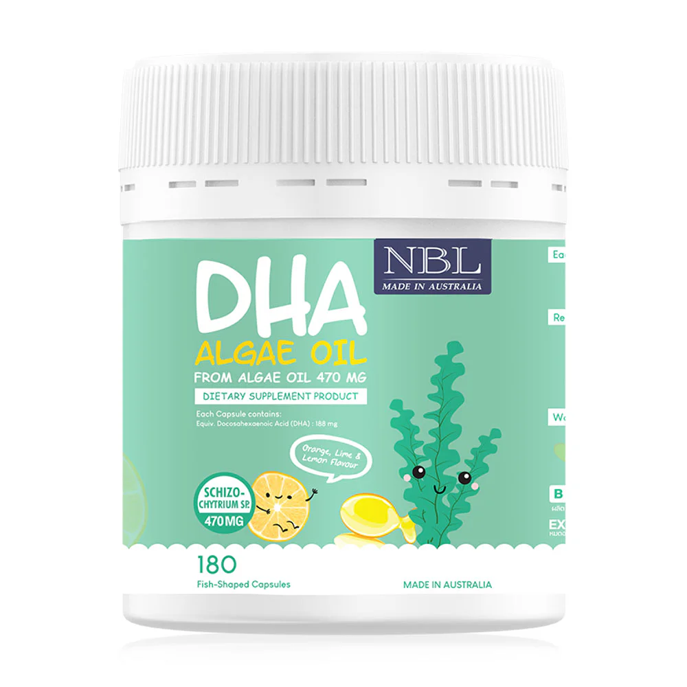 NUBOLIC DHA  Algae Oil From Algae Oil 470mg 180 Capsules