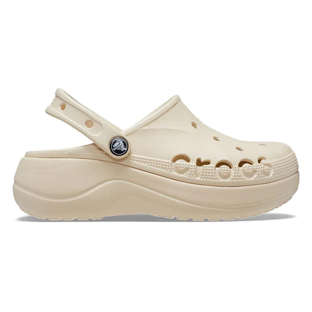 CROCS Baya Platform Clog Women's Lifestyle Shoes - Beige - US W10
