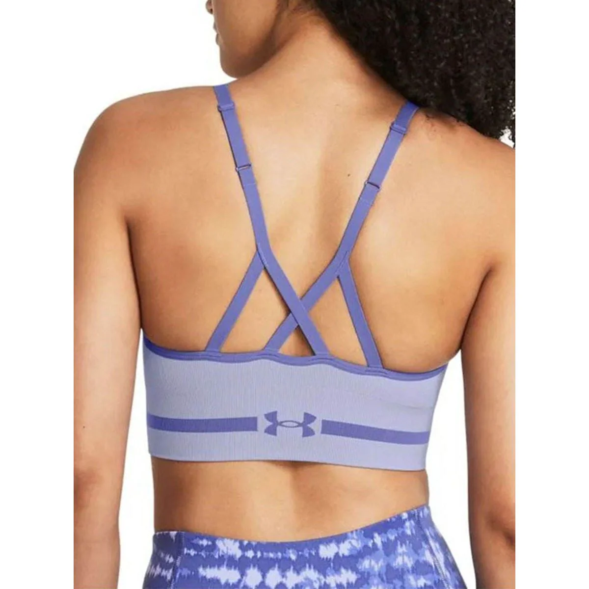 Женский спортивный топ Under Armour Seamless Low Long — цвет фиолетовый, размер L (американский размер)