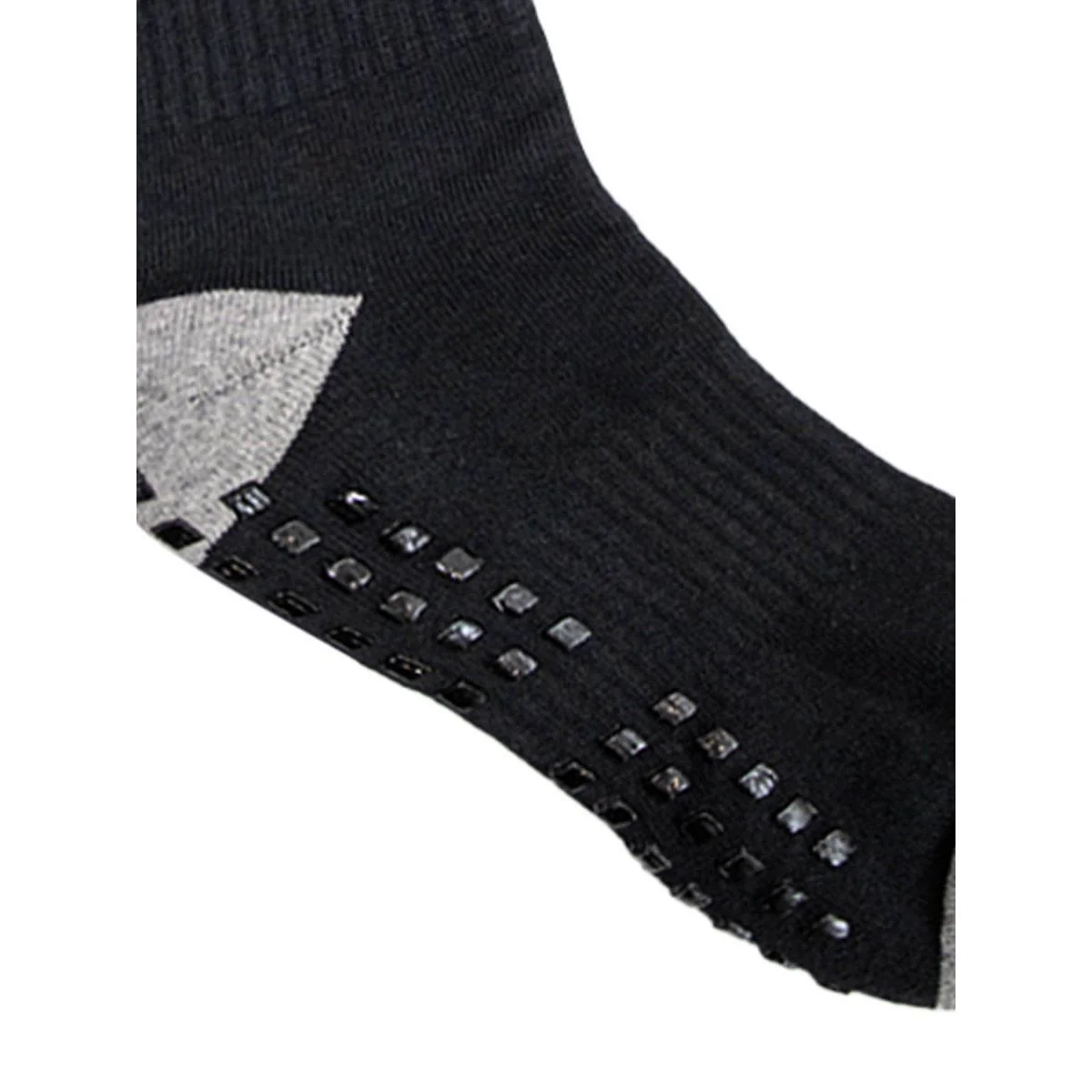 FUTBOLX Anti Slip Crew Unisex Football Socks - Black - ONE SIZE