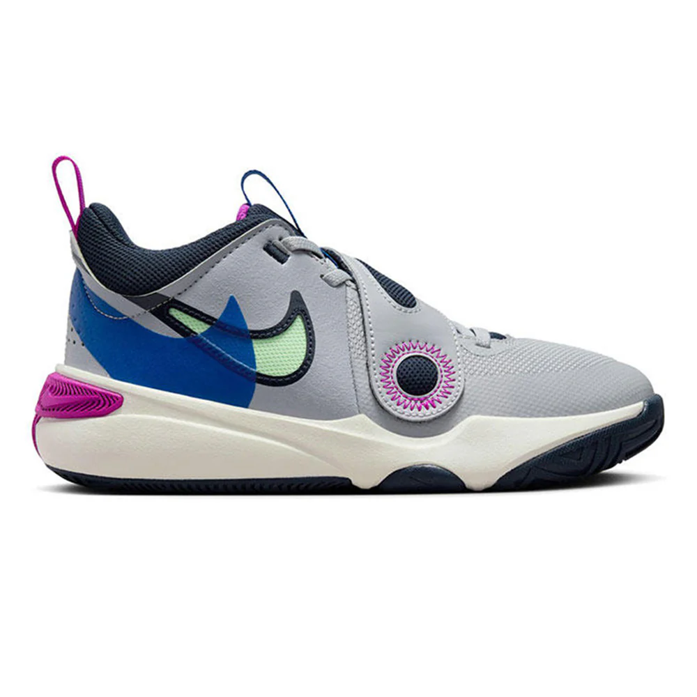 NIKE Team Hustle D 11 SE Kids Basketball Shoes - Green - US 4 Y