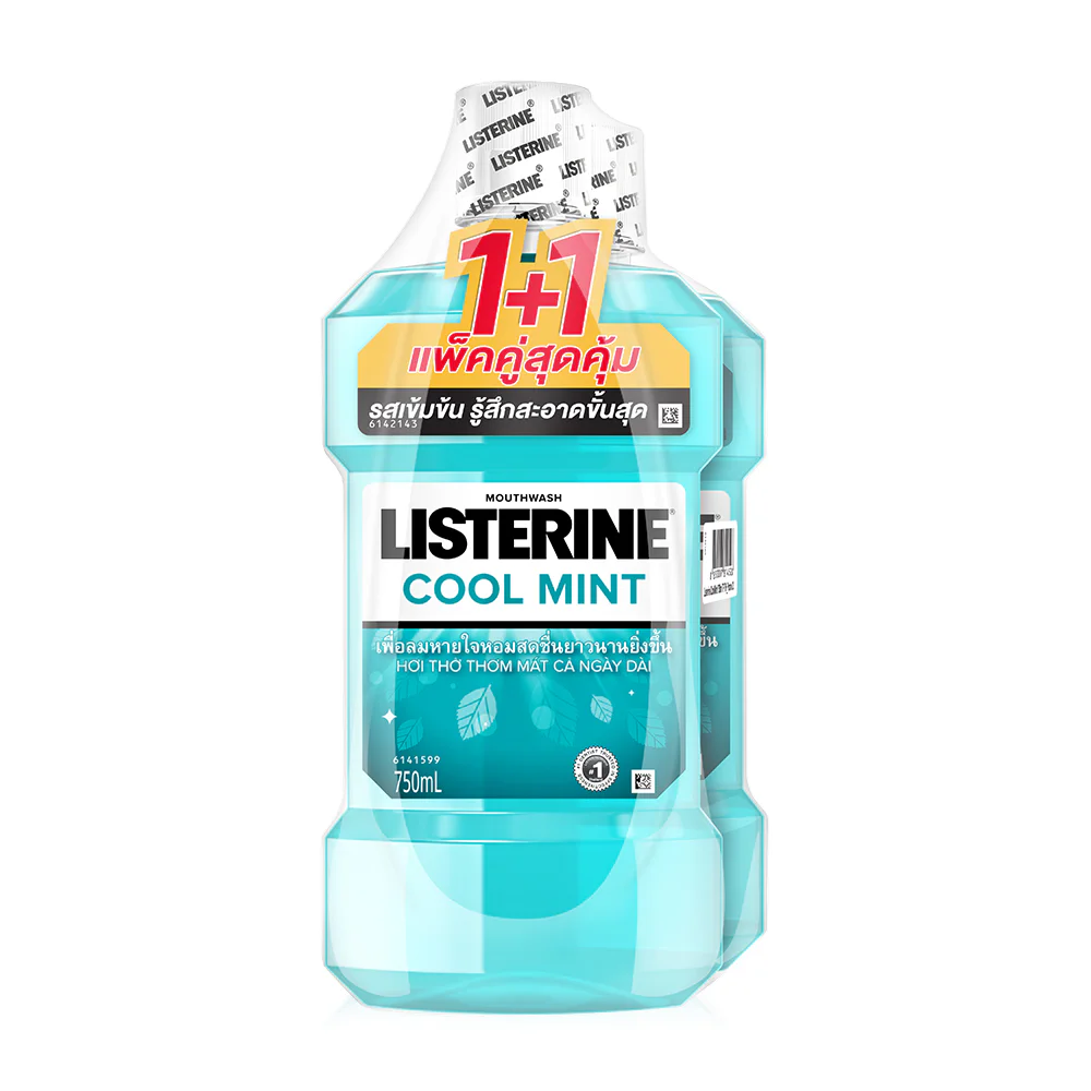 Listerine Mouthwash Cool Mint [750 мл x 2pcs] — Cool Mint
