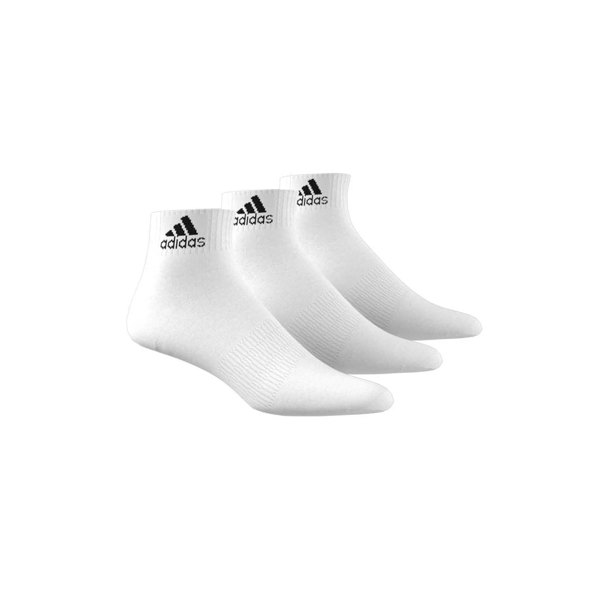 ADIDAS Cushioned Sportswear Ankle Unisex Socks - White - L (UK SIZE)