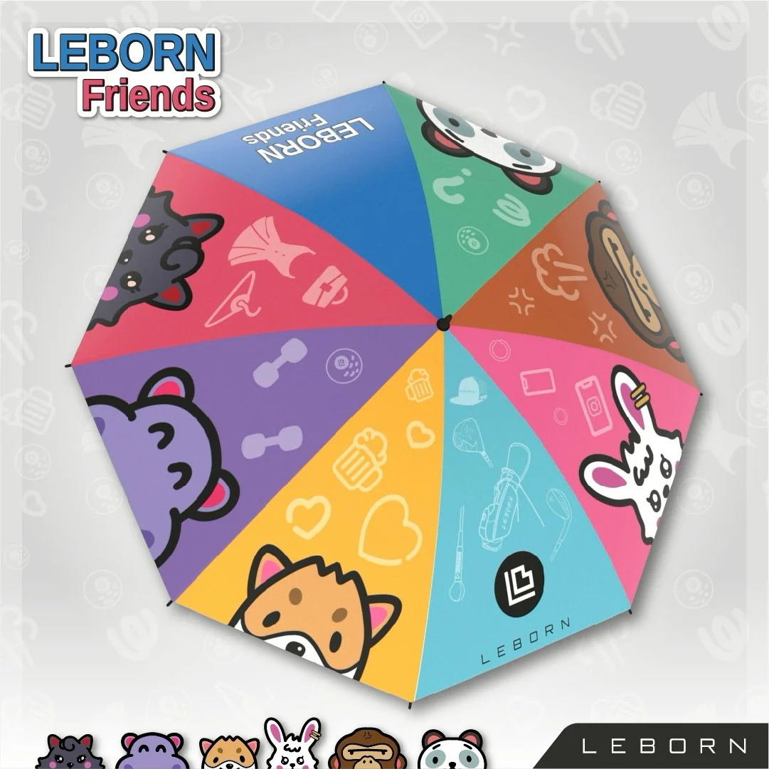LEBORN Mini Umbrella ขนาด 30 นิ้ว ลายกราฟฟิคและการ์ตูน - Multi color - 30 INCES - Birdie