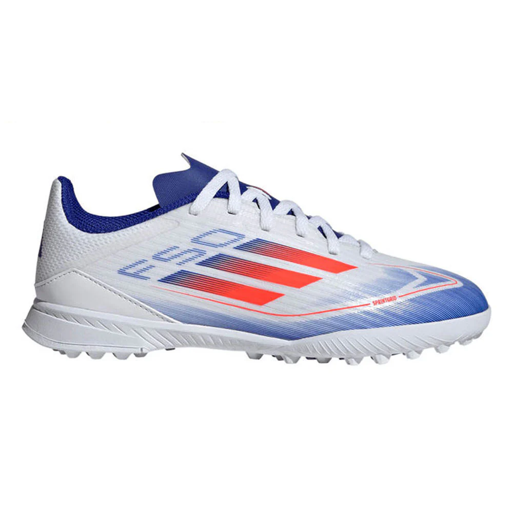 Детские футбольные бутсы Adidas F50 League Tf — цвет белый, Uk 10 K