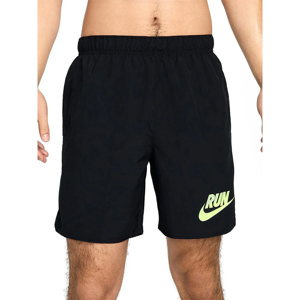 NIKE Challenger Run Energy 7" Men's Running Shorts - Black - L (ASIAN SIZE)