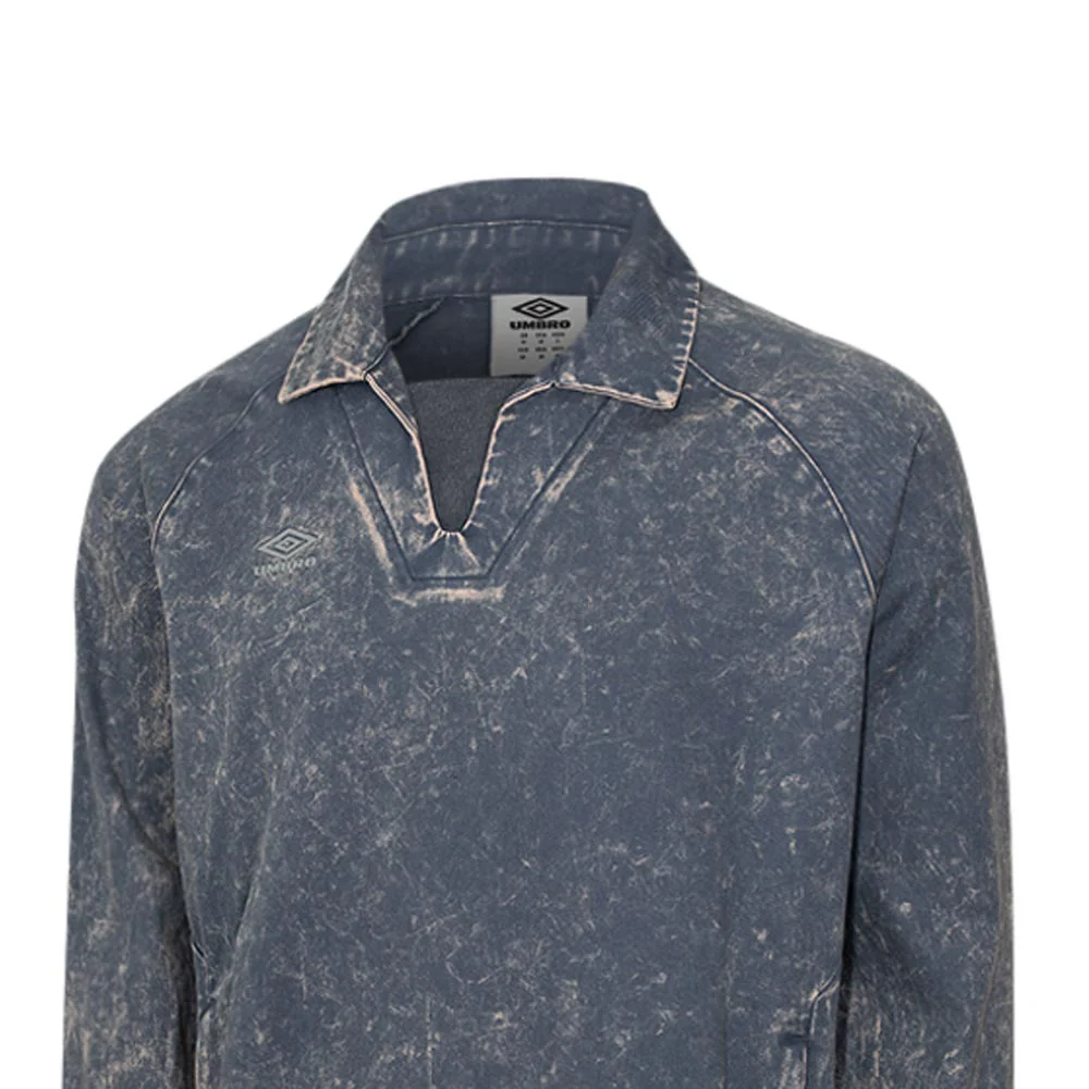UMBRO Washed Drill Men's Sweatshirt - Blue - 2XL (US SIZE)