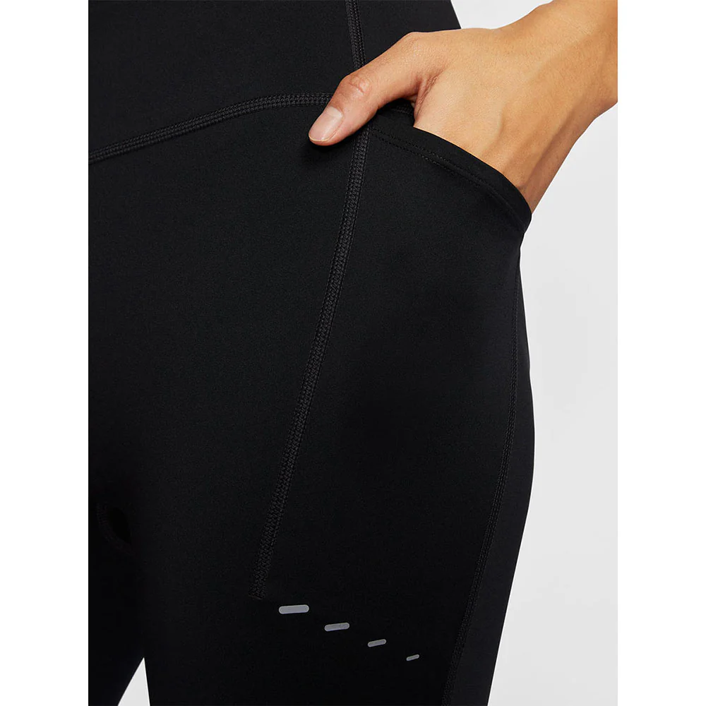 NIKE Swift High-Waisted 7/8 Women's Running Leggings - Black - L (US SIZE)