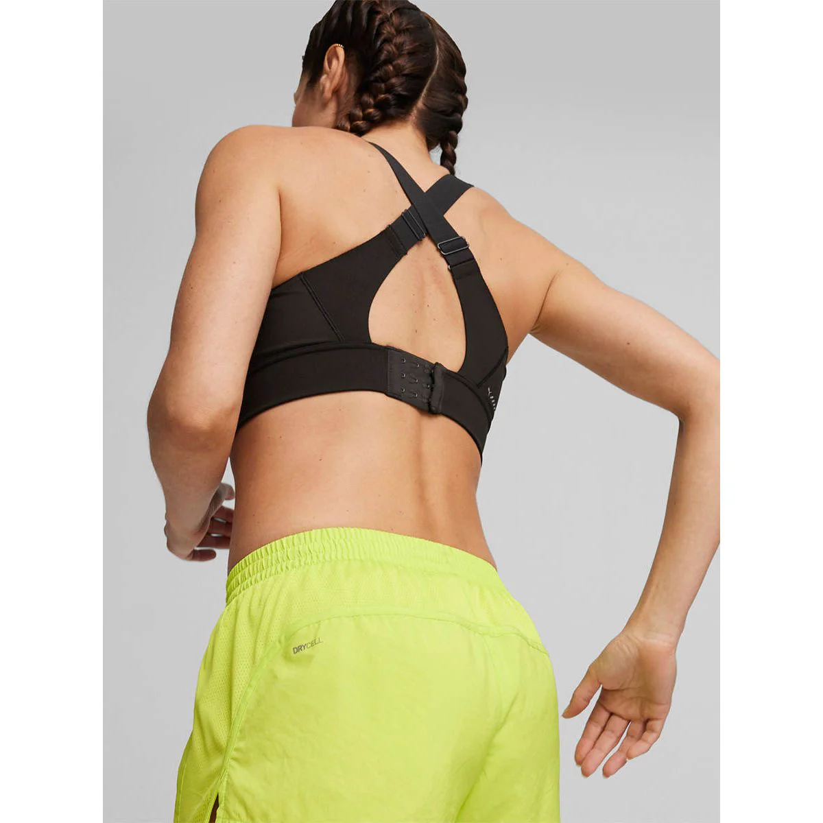 PUMA PWRbreathe Women's Running Sports Bra - Black - L (UK SIZE)