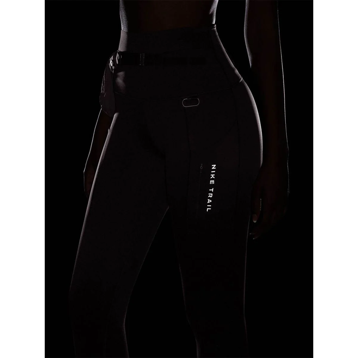 NIKE Trail Go Women's Running Leggings - Brown - L (ASIAN SIZE)