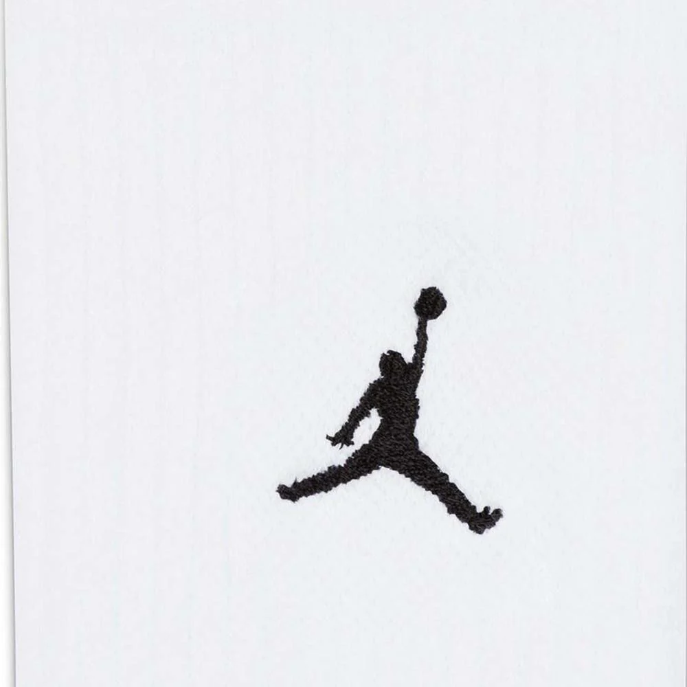 NIKE Jordan Everyday Crew Unisex Socks (3 Pairs) - White - M (US SIZE)