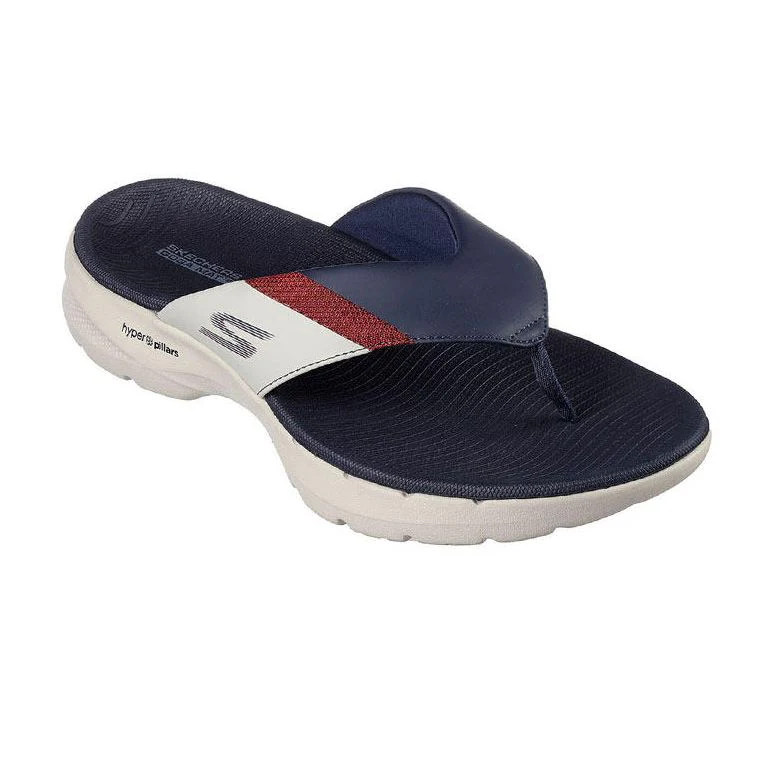 SKECHERS Summer Parsdise GOwalk 6 Men's Sandals - Blue - US 10