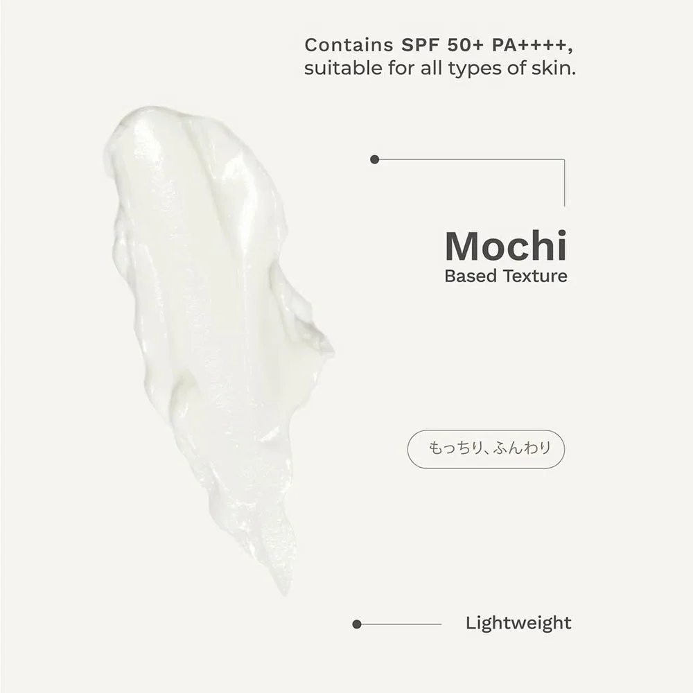 Moche Mochi Smooth & Powdery UV Shield SPF50+ PA++++ 80g