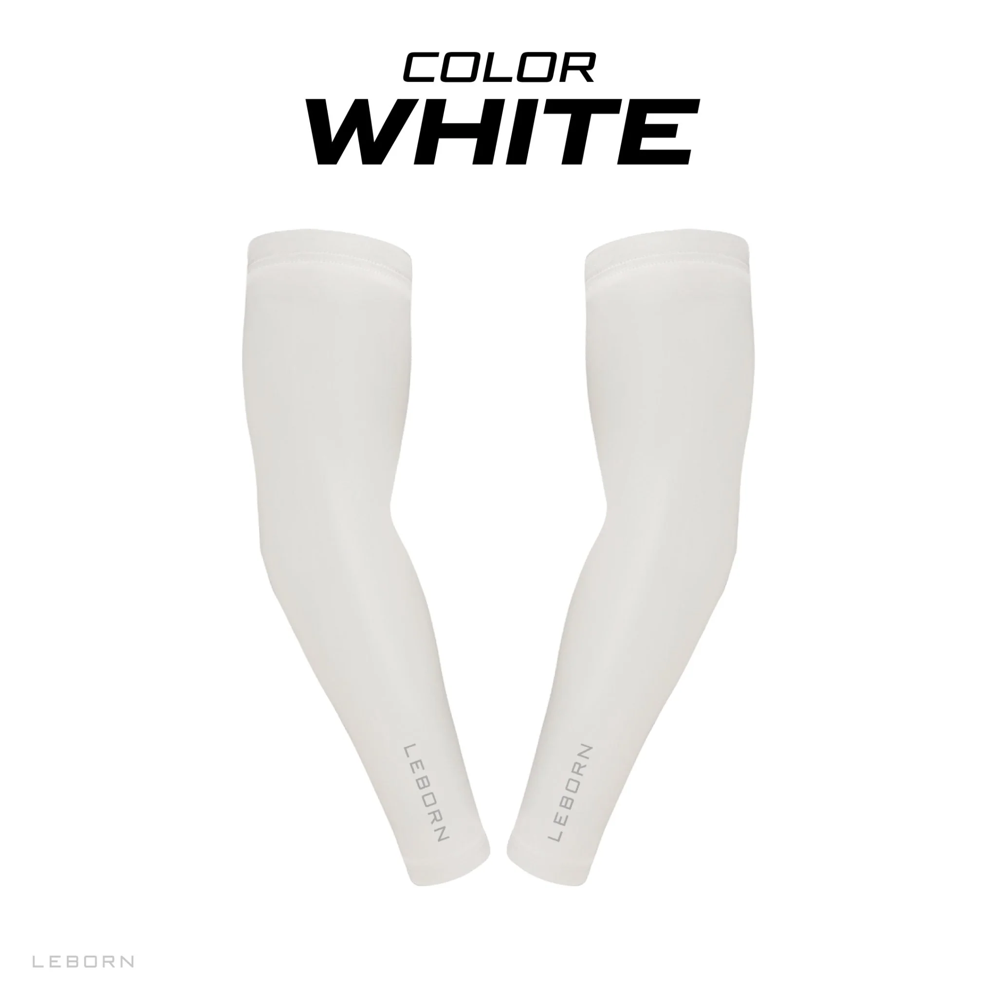 LEBORN Cooling Arm Sleeve ปลอกแขนกันแดด สีขาว - White - L