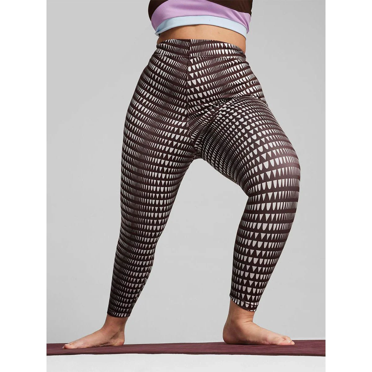 PUMA x lemlem High Waisted 7/8 Women's Training Pants - Brown - L (UK SIZE)