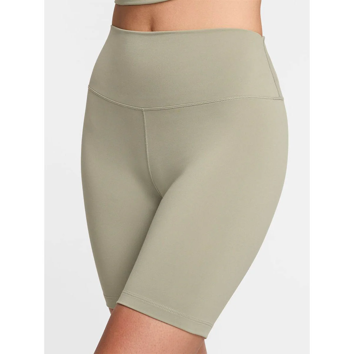 Женские шорты Nike One High-Waisted 8" Biker — цвет зеленый, размер L (азиатский размер)