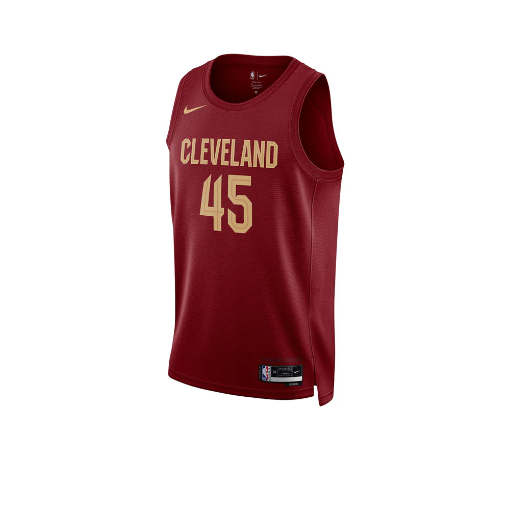 NIKE Men's Cleveland Cavaliers Icon Edition 2022/23 Basketball Jersey - Red - 2XL (US SIZE)