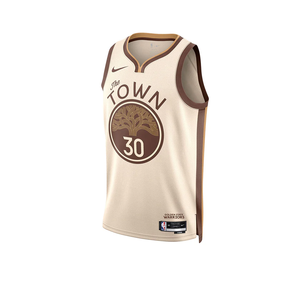 NIKE Men's Stephen Curry Golden State Warriors City Edition 2025/26 Basketball Jersey - White - 2XL (US SIZE)