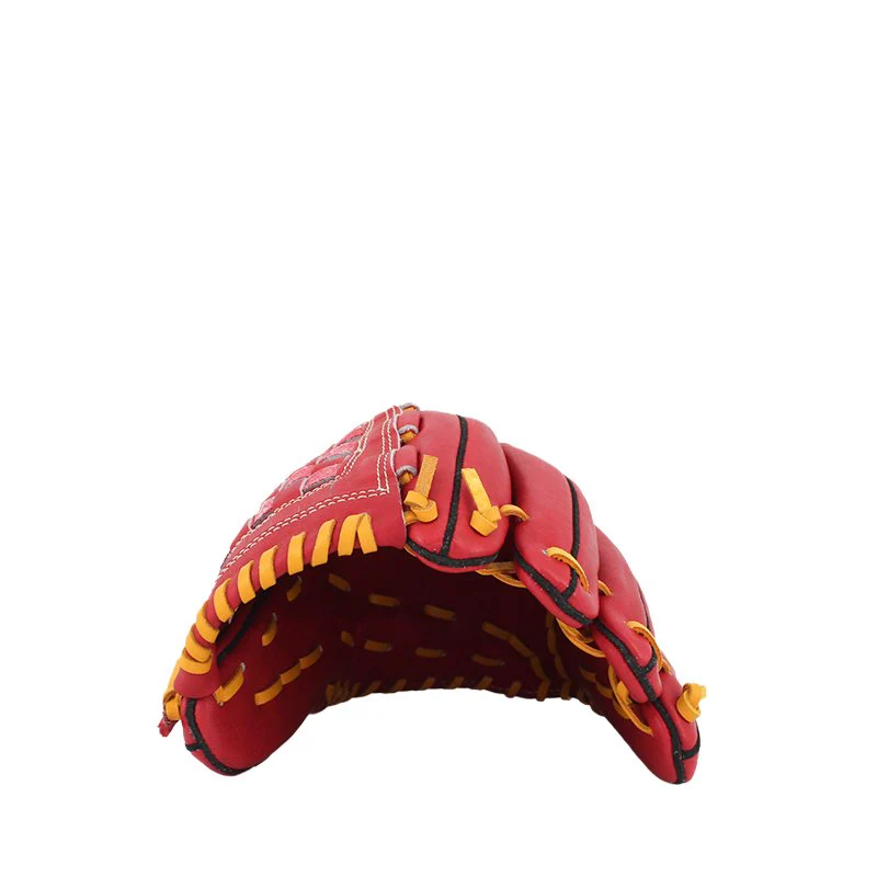 FBT Softball Gloves ถุงมือซอฟบอล Basket 12 นิ้ว หนังแท้ Red 74427 - Red - One size