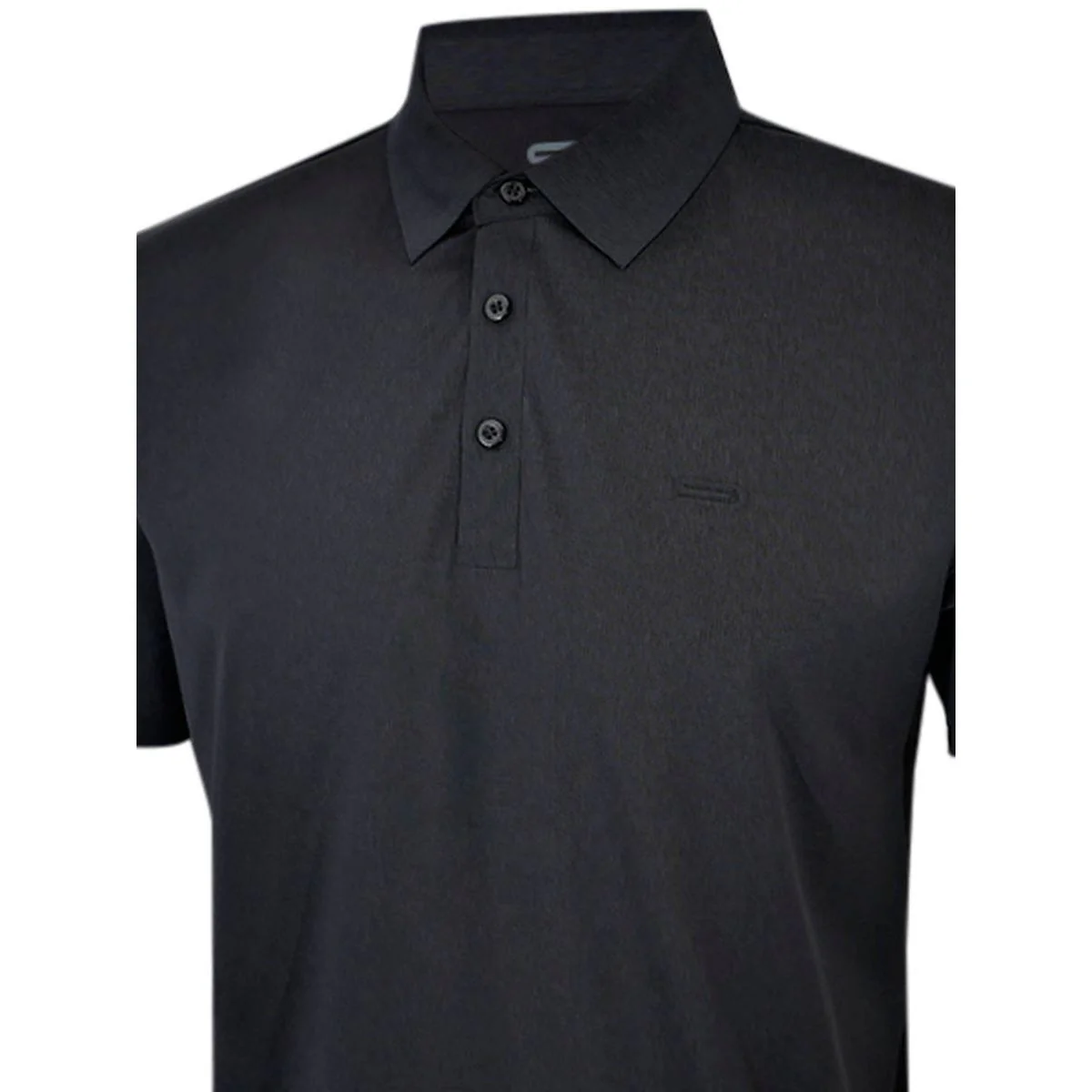 9NINE N24GOPOM02 Men's Golf Polo Shirt - Black - 2XL (US SIZE)