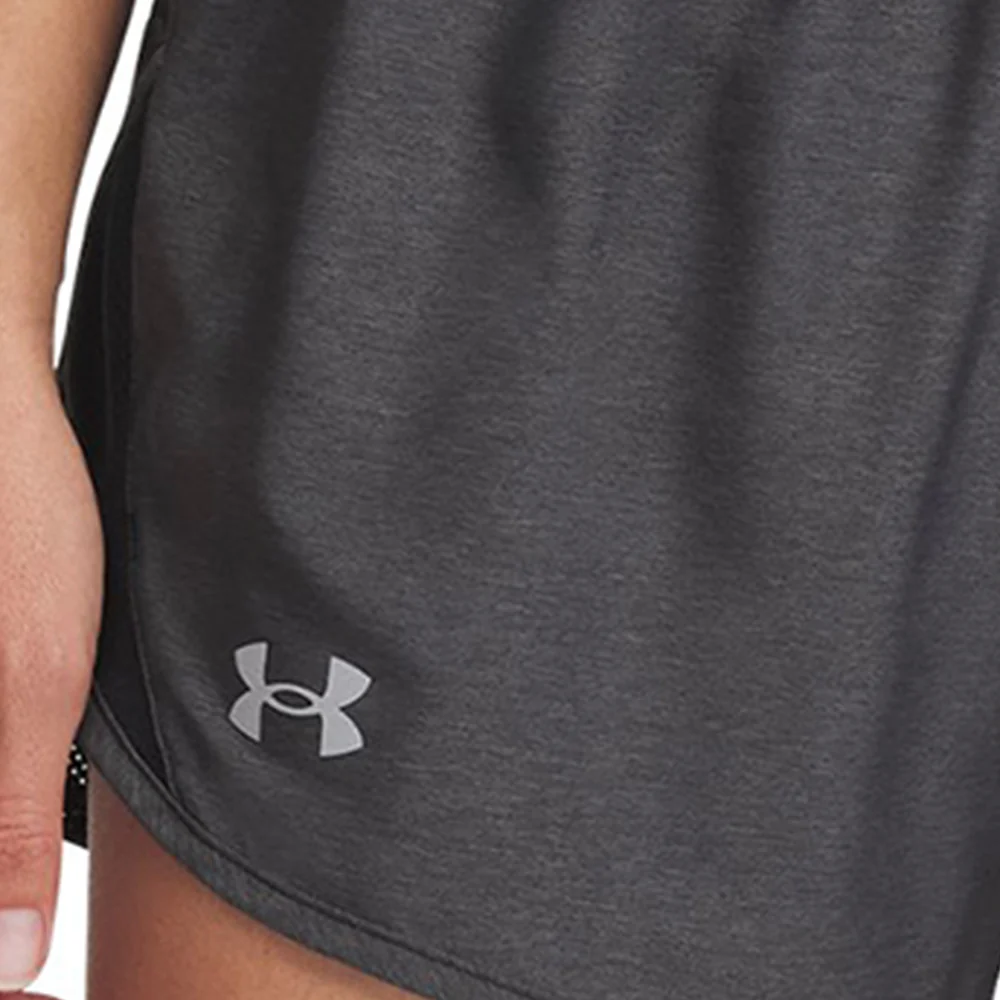 UNDER ARMOUR Fly-By Heather Women's Running Shorts - Black - L (US SIZE)