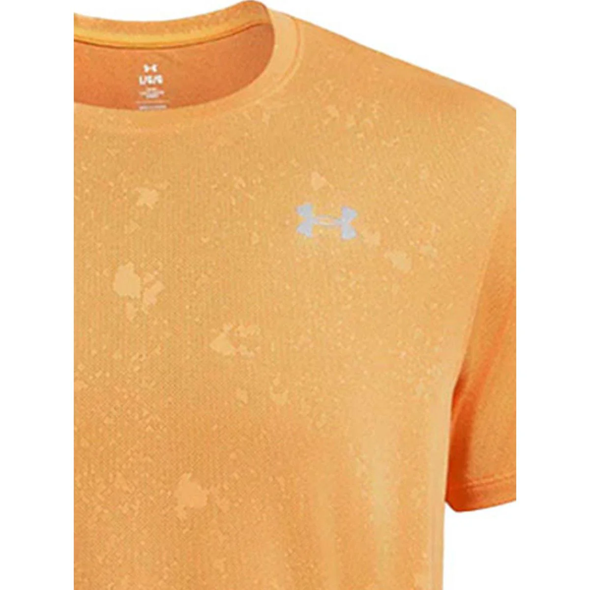 UNDER ARMOUR Launch Splatter Men's Running T-Shirt - Orange - L (US SIZE)