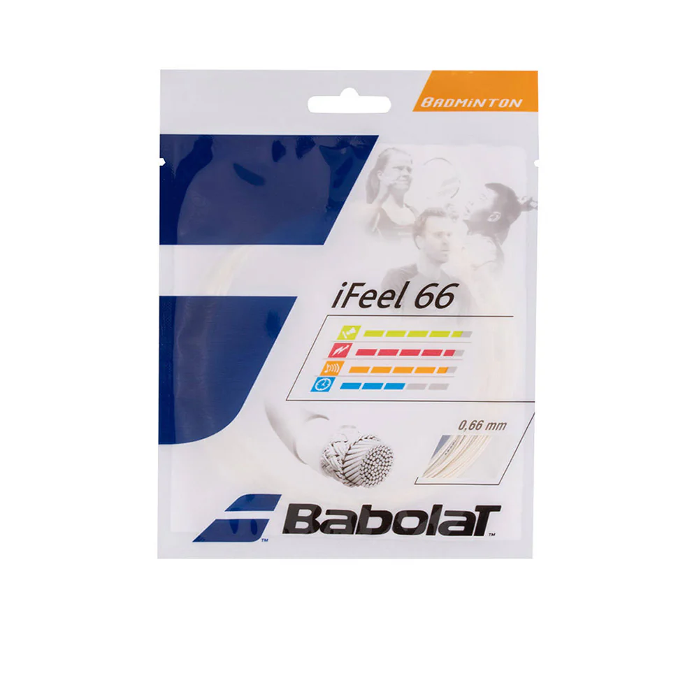BABOLAT I Feel 66 10.2M Badminton String - White - ONE SIZE