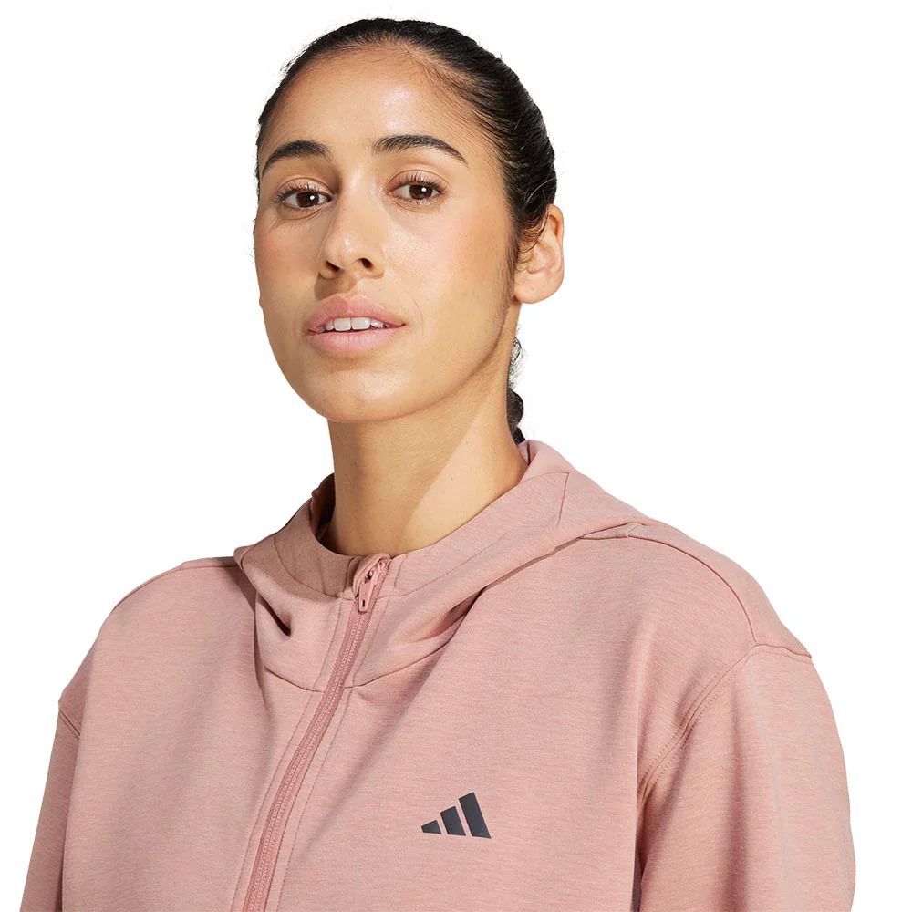 ADIDAS Designed 4 Training Full-Zip Women's Training Hoodie - Orange - 2XL (ASIAN SIZE)