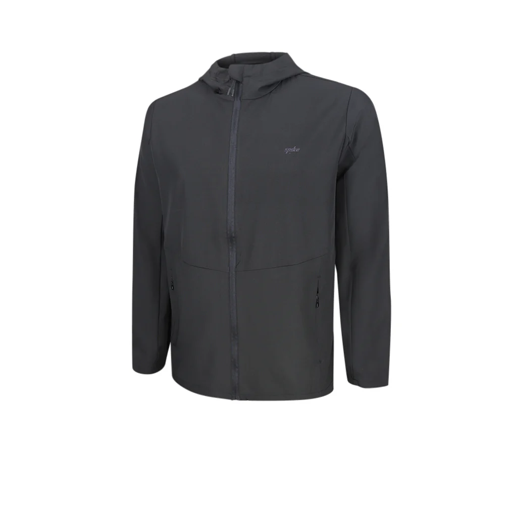 SPIKE Black Men's Running Jacket - Black - L