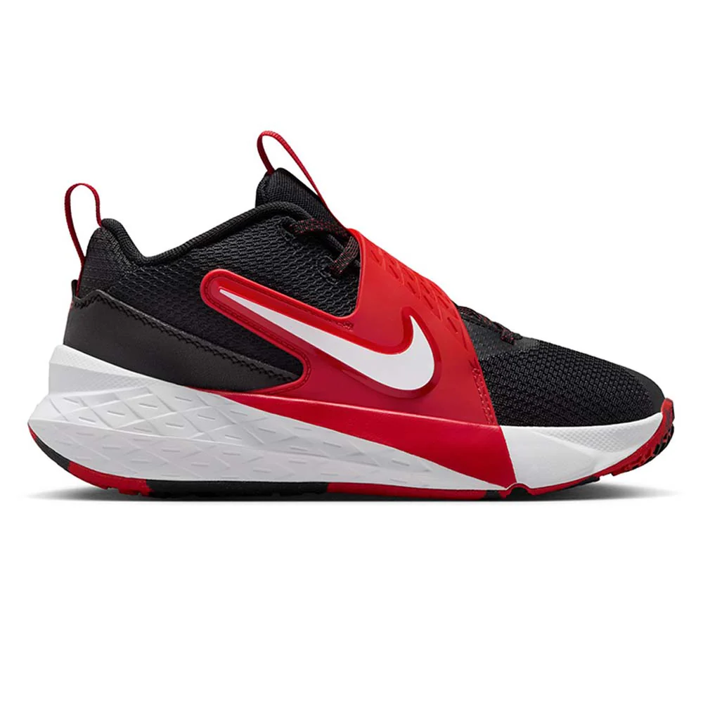 NIKE Team Hustle D 12 Kids Basketball Shoes - Black - 4 Y