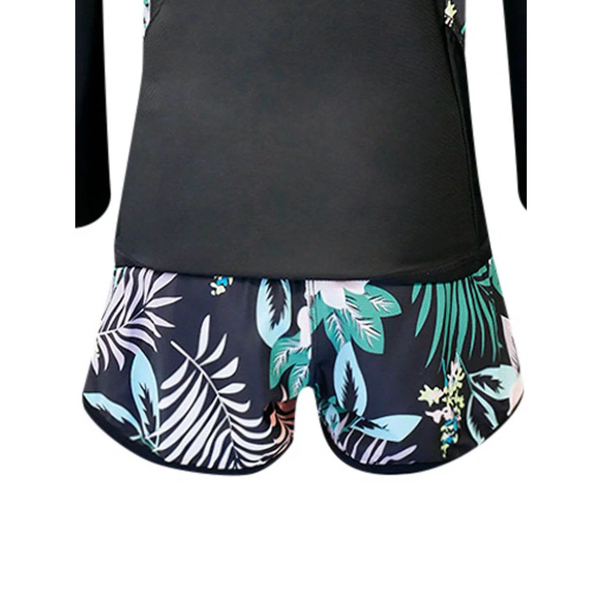 HIGHCLUB UPF-G07 Girls Swimsuit - Black - US 10