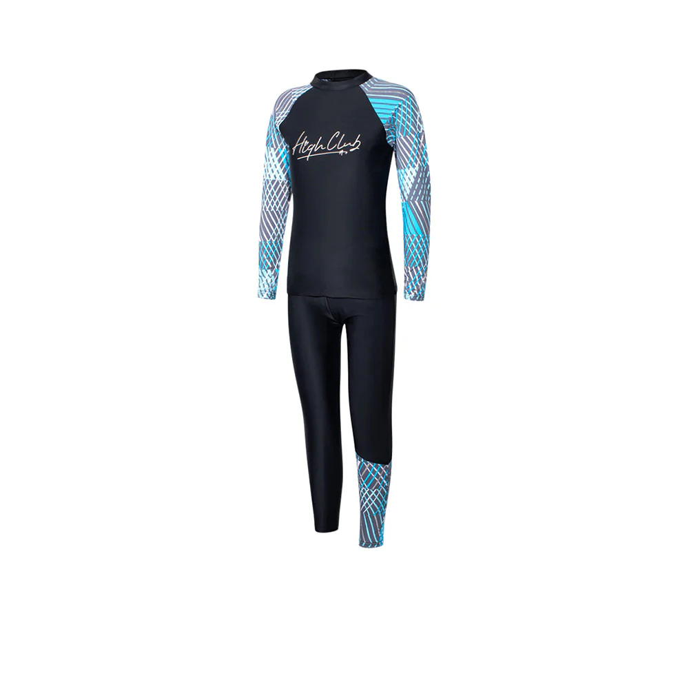 HIGHCLUB G8280 Girls Rashguard Set - Black - 10 (ASIAN SIZE)