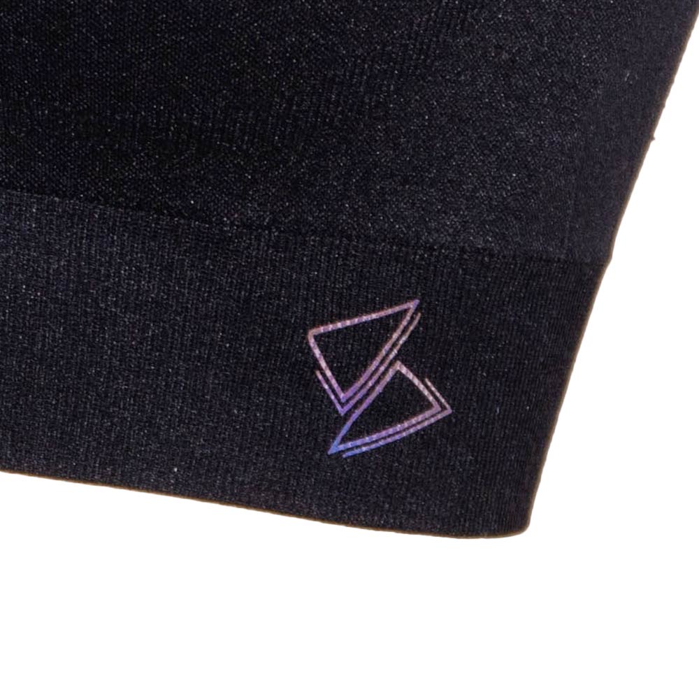 SPIKE Black Women's Running Sports Bra - Black - 2XL