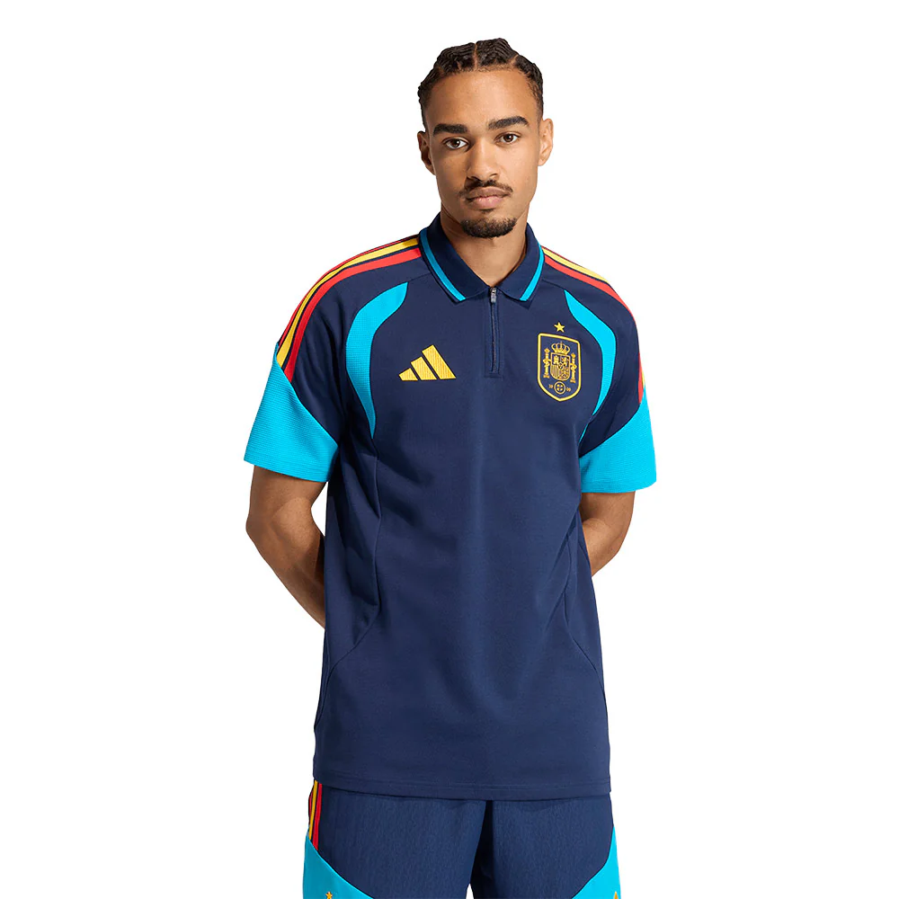 Мужской поло Adidas Spain 2026 Tiro Football — цвет синий, размер 2XL (UK SIZE)