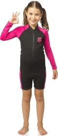 CRESSI Little Shark Shorty Wetsuit Black/Pink 2mm - Black - Y 11