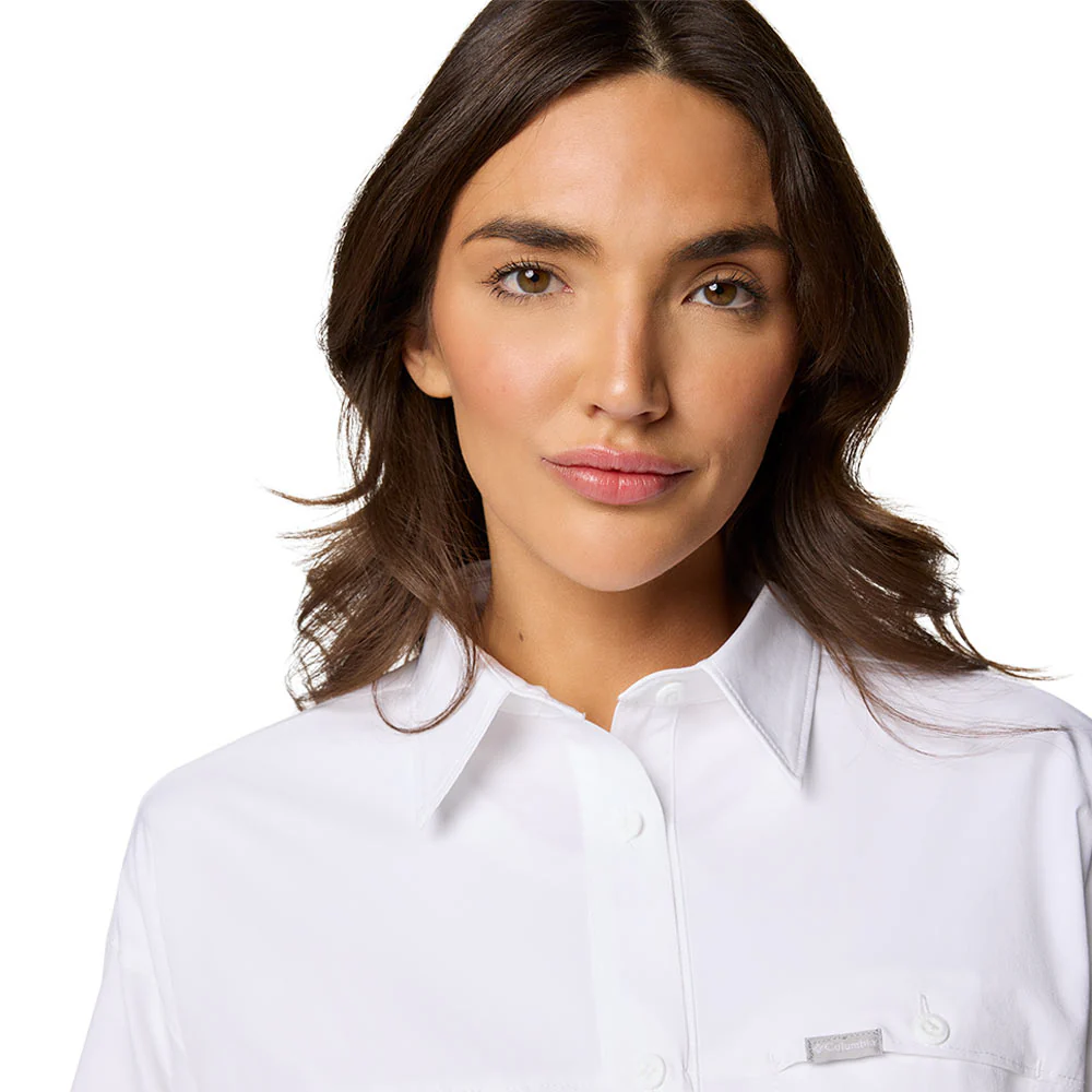 Женская рубашка Columbia Boundless Trek™ II Long Sleeve Hiking — цвет белый, размер L (американский размер)