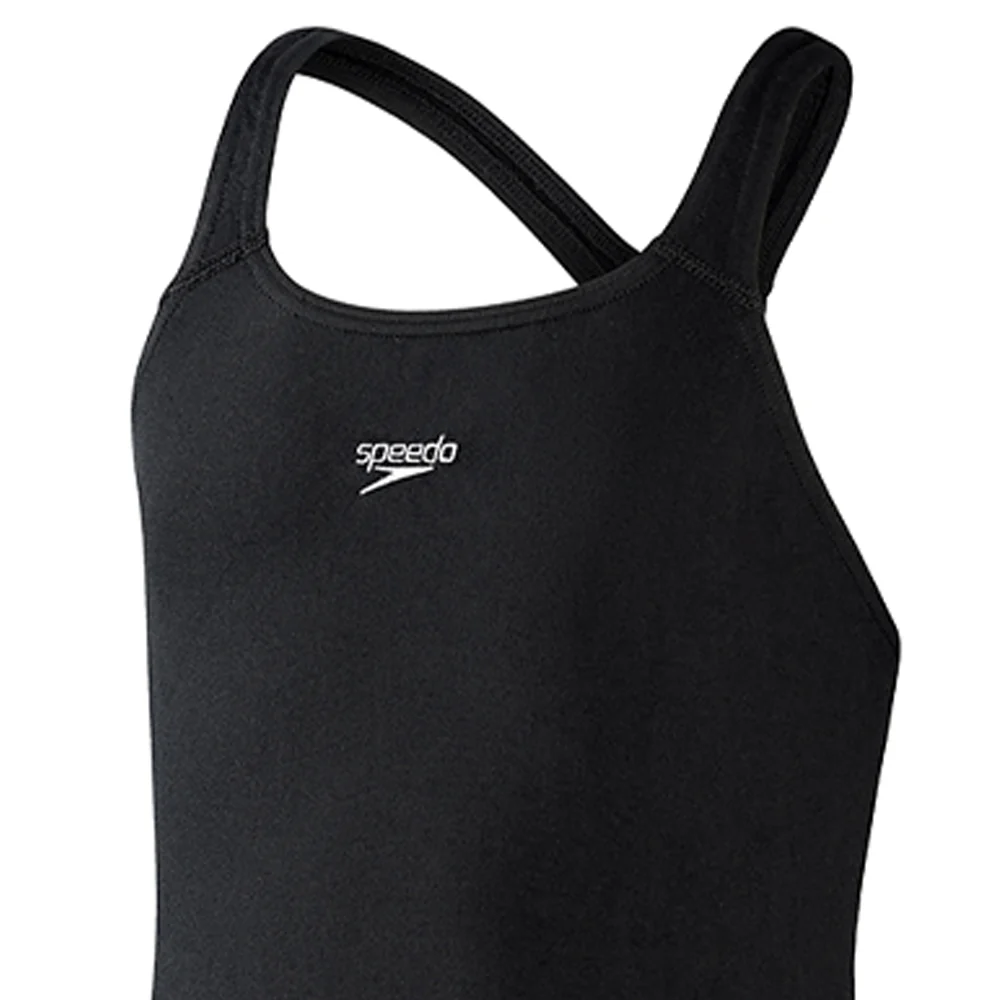 SPEEDO Endurance+ Medalist One Piece Girls Swimsuit - Black - 11-12 YEARS