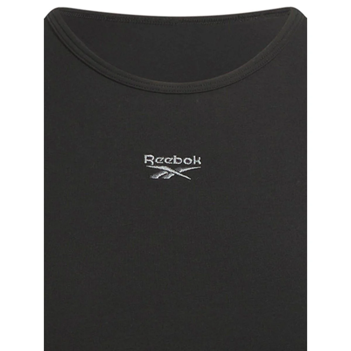 REEBOK Wide Cotton Bralette Women's Training Tank - Black - L (US SIZE)