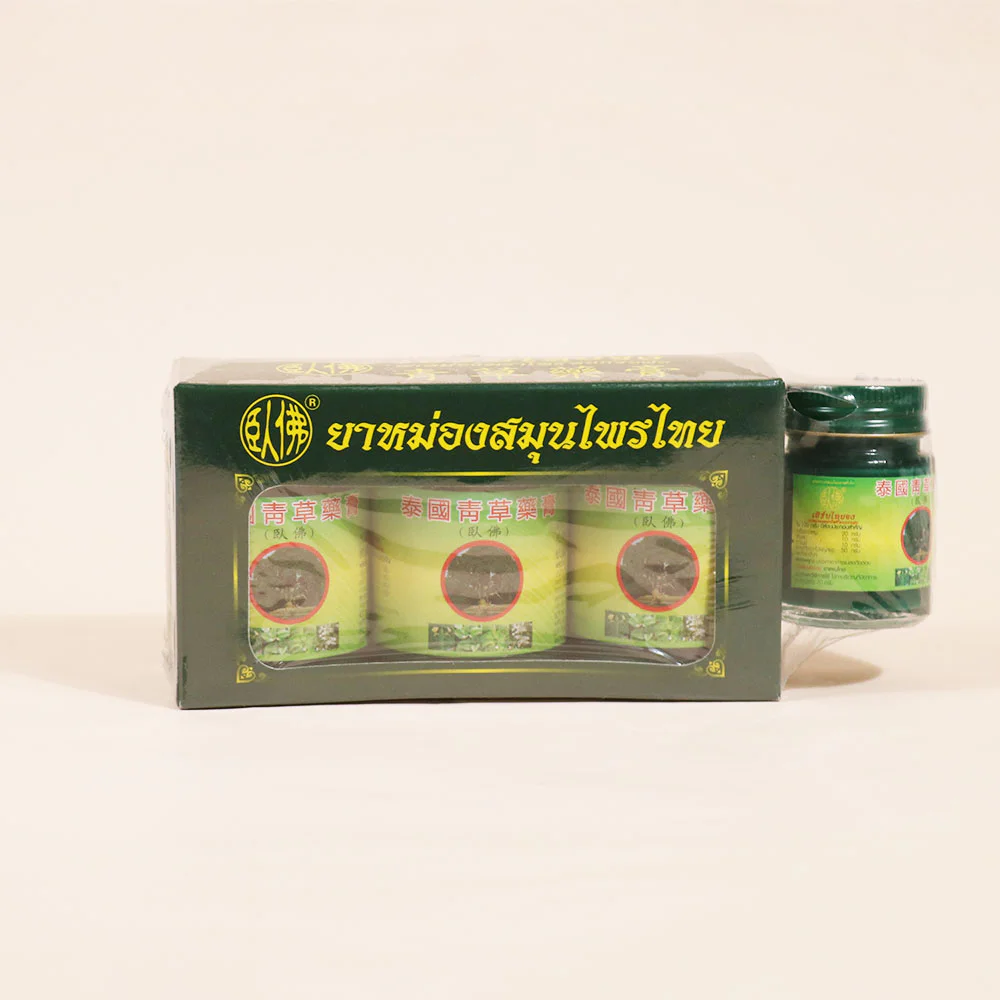 Phoyok Wofo Brand Thai Herbal Balm (50g x 3pcs)