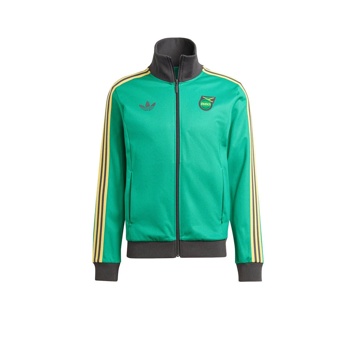 ADIDAS Jamaica Beckenbauer Track Men's Football Jacket - Green - 2XL (UK SIZE)