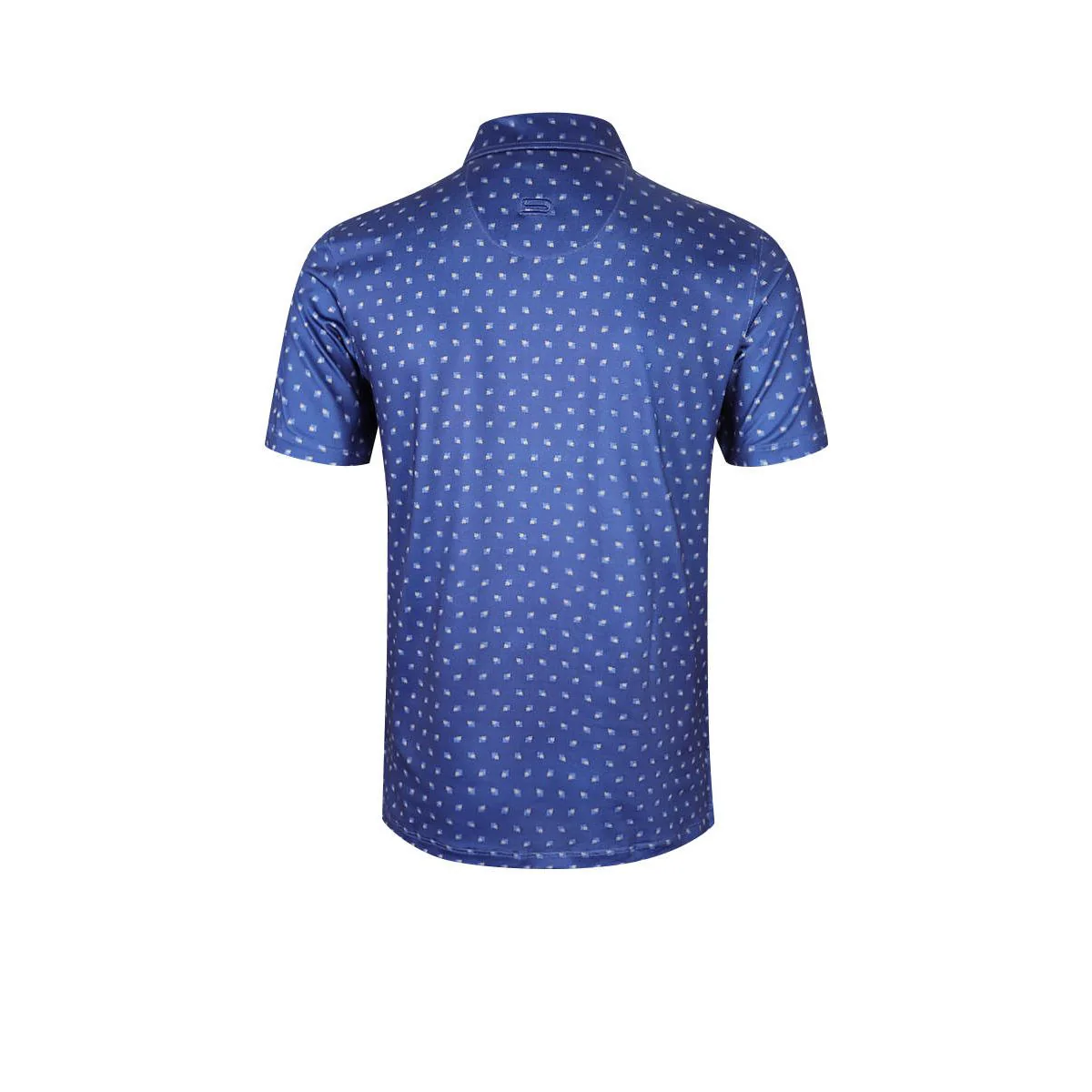 9NINE N24GOPOM07 Men's Golf Polo Shirt - Blue - 2XL (US SIZE)