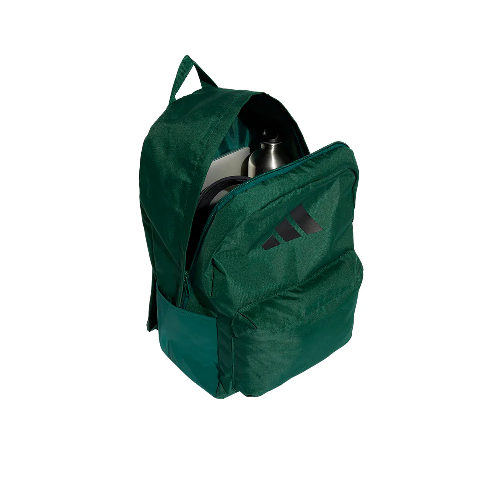 Рюкзак унисекс Adidas Classic 3 Bar Logo — цвет зеленый, размер единый размер